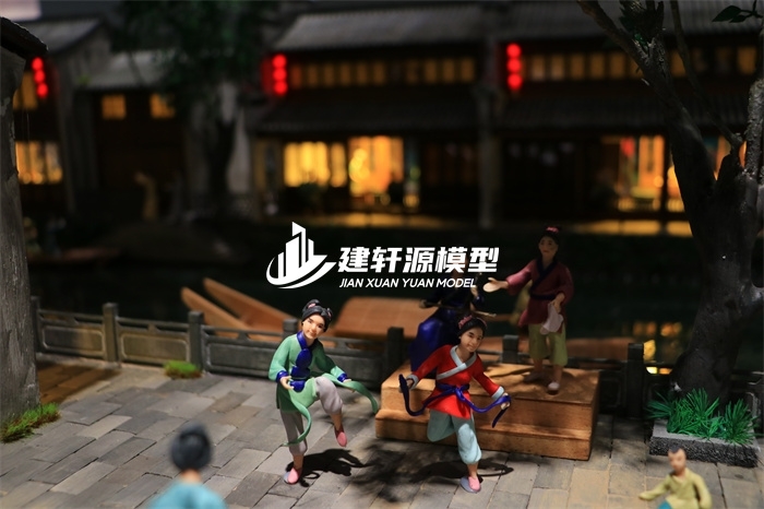 和顺京杭大运河博物馆·北新夜市场景模型